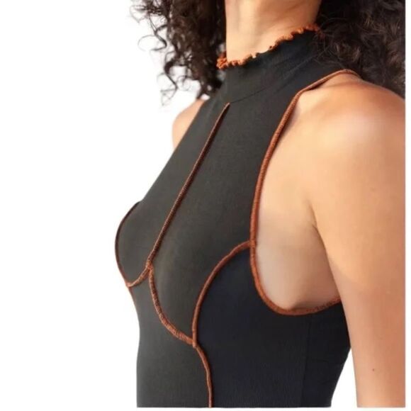 NWT Urban Outfitters ~ Deja Seamed Mini Dress ~ Black ~ Various Sizes - Picture 4 of 11